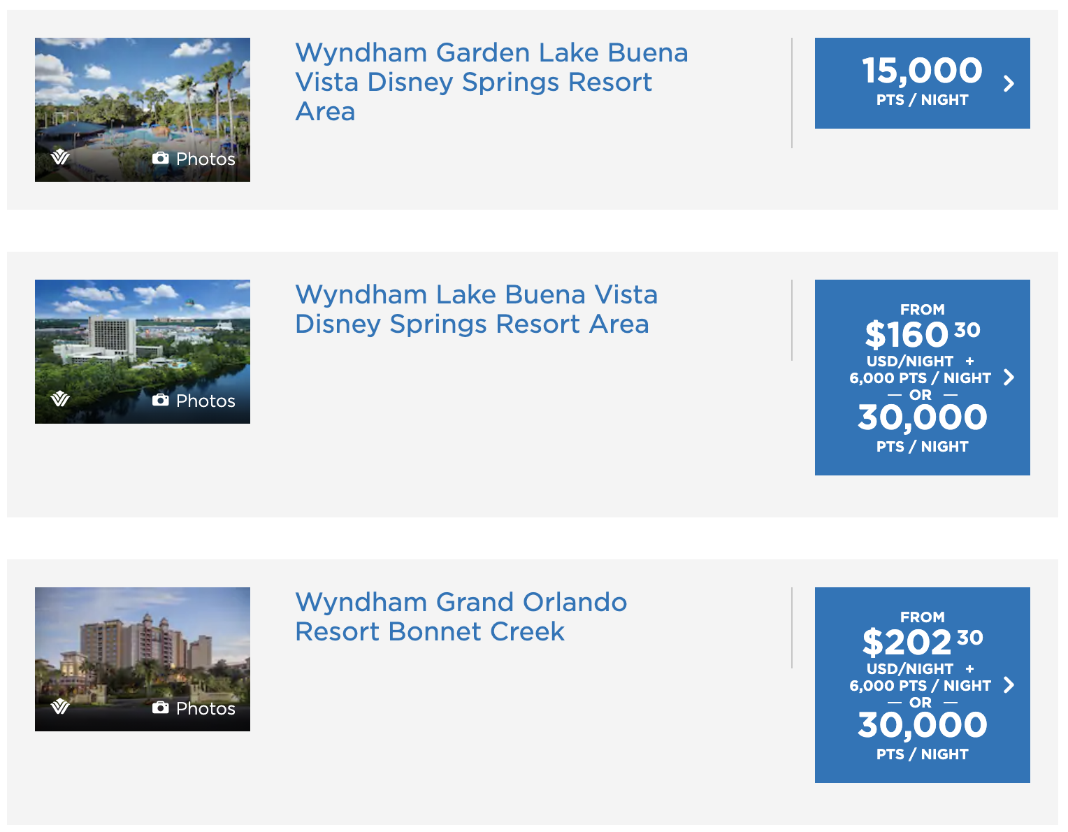Wyndham Points Value Redemptions and Value Calculator Digital Travel