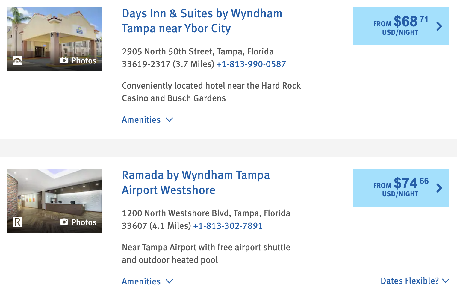 wyndham tampa bookings